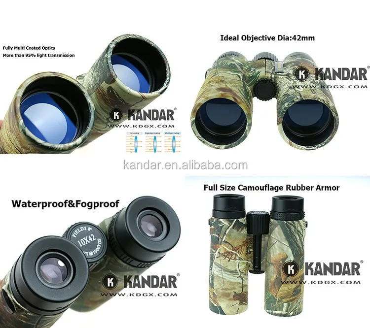 Chinese High Quality 10x Magnification Military Binoculars 10x42 With