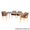 new style dining room furniture wooden dinning table modern dining table malaysia dining table set
