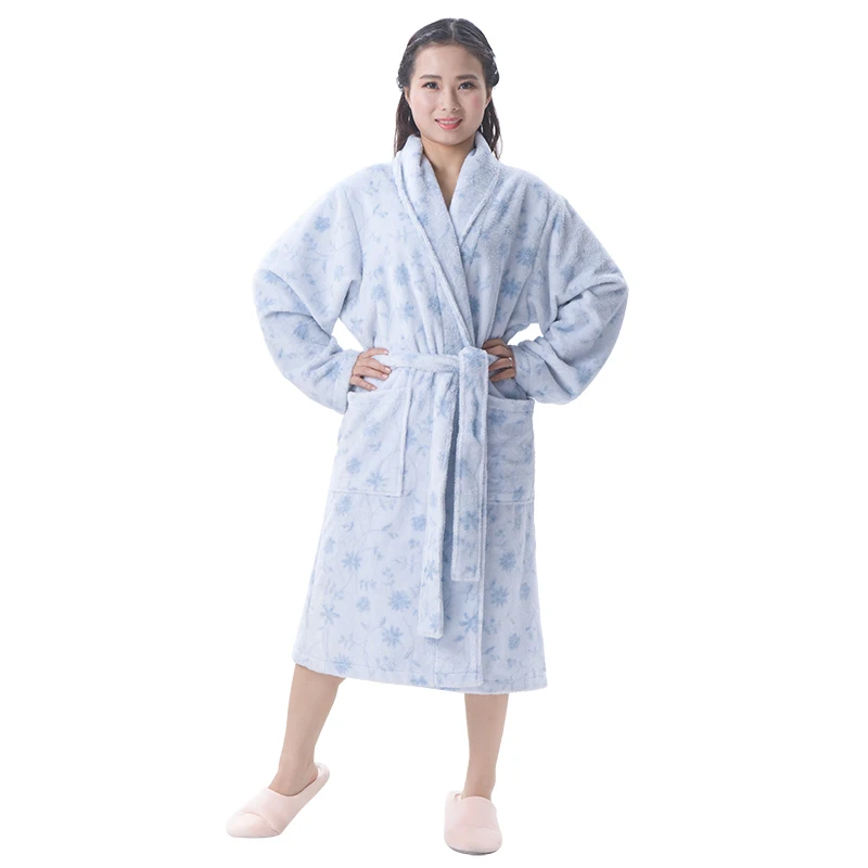 Fancy Women Microfiber Bathrobe Open Front Long Nighty Sexy Nighties ...