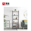 Walnut paper veneer 5 tier shelf unit