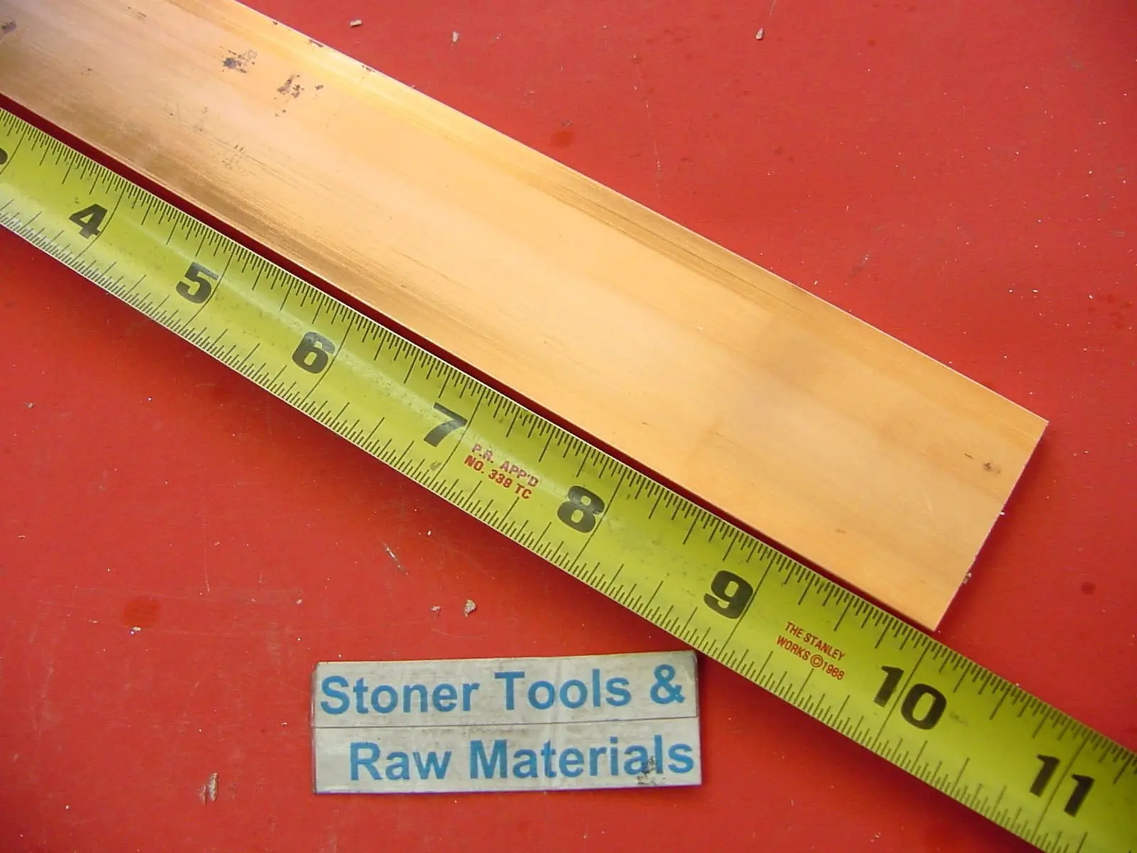 3/8x 11/2 C110 COPPER BAR 24 long Solid Flat Bar .375 Mill Bus Bar