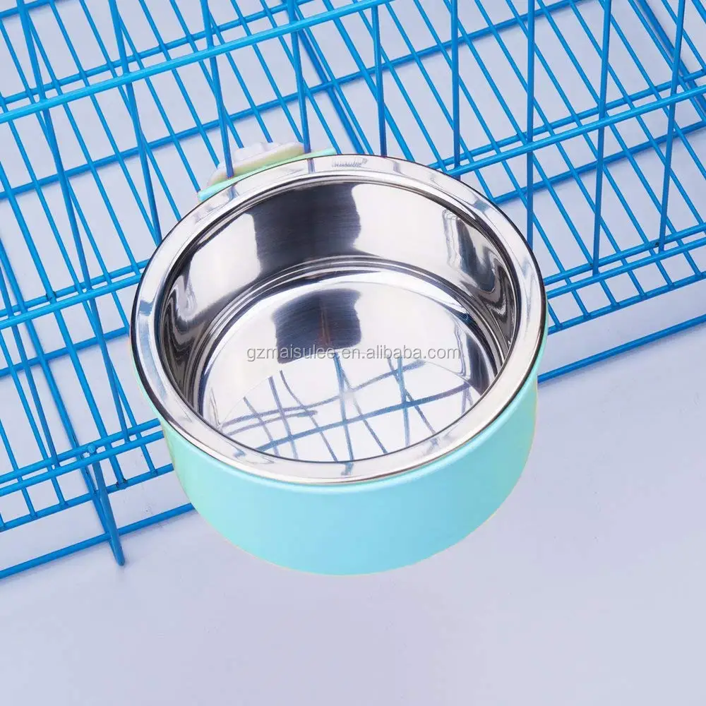 2019 Dog Bowl Removable Dog Proof Cat Bowls And Food Bowl Cage Coop Cup