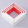 White inside red High-quality Decorative Wall Square Set 3 Cube Living Room MDF Floating Display Shelf