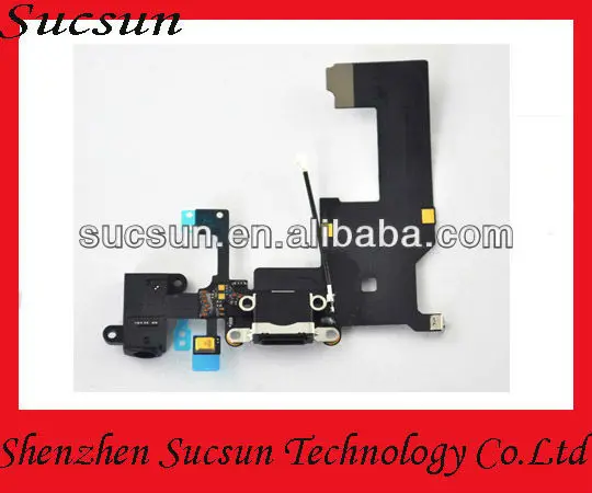 for Iphone 5g Charging Port Charger dock flex cable connector plug replacement Black