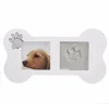 Pet Paw Print Photo Frame Kit Pet Keepsakes Kit for Cats and Dogs