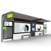 Outdoor LCD Display Bus Stop with Bus Station Information
