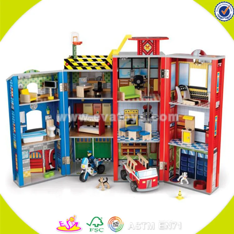 wooden castle dollhouse