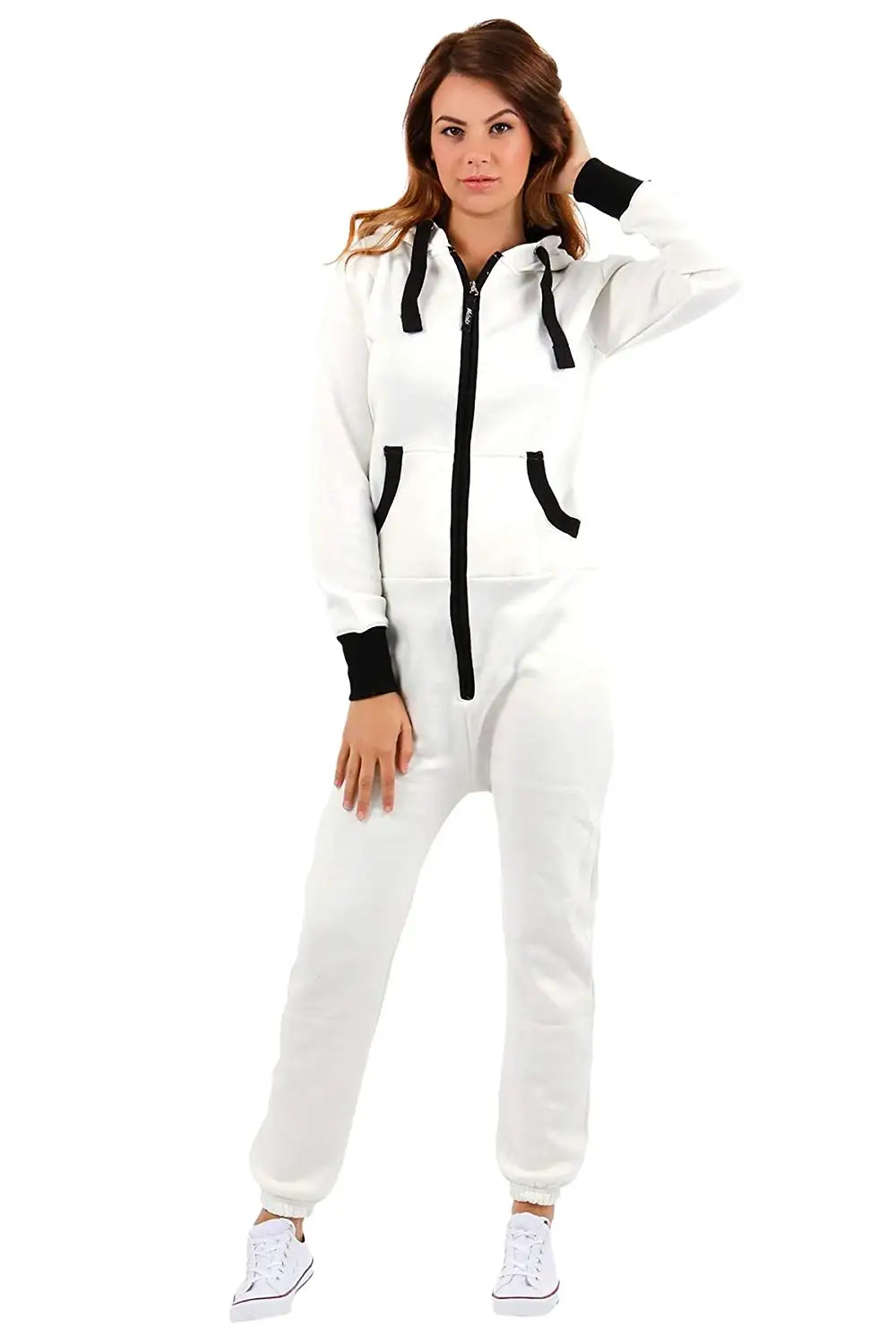 womens hooded jumpsuit