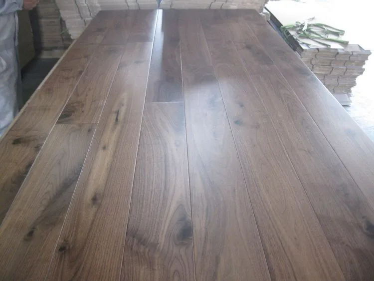 Stained Walnut Solid Hardwood Floor