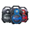Lever sound portable wireless stereo bass LED lights bat HY-01 rechargeable Blue tooth speaker