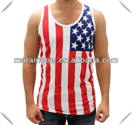 american flag singlet mens