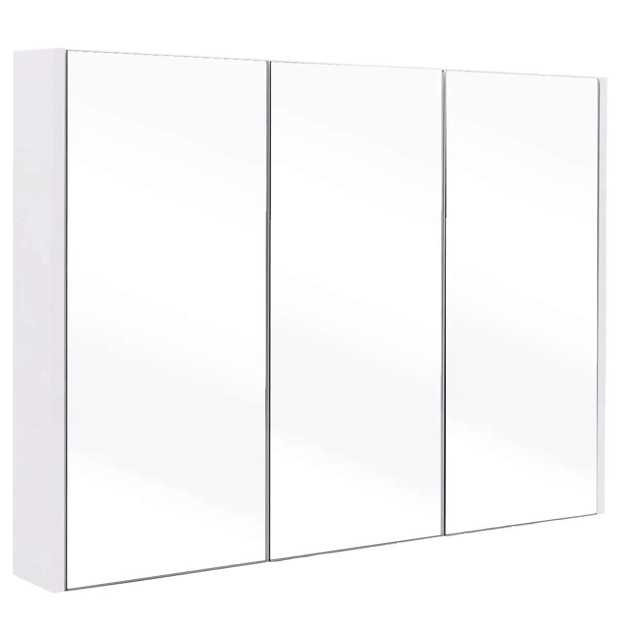 Buy Tangkula Mirrored Bathroom Cabinet Wall Mount Storage Organizer Medicine Cabinet With Single Doors White White 21 Quot In Cheap Price On M Alibaba Com