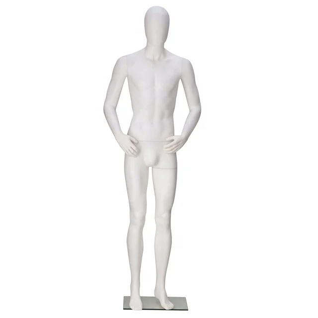 Height 6' 2½" With Base Details about   Male Caucasian Complexion Plastic Mannequin 