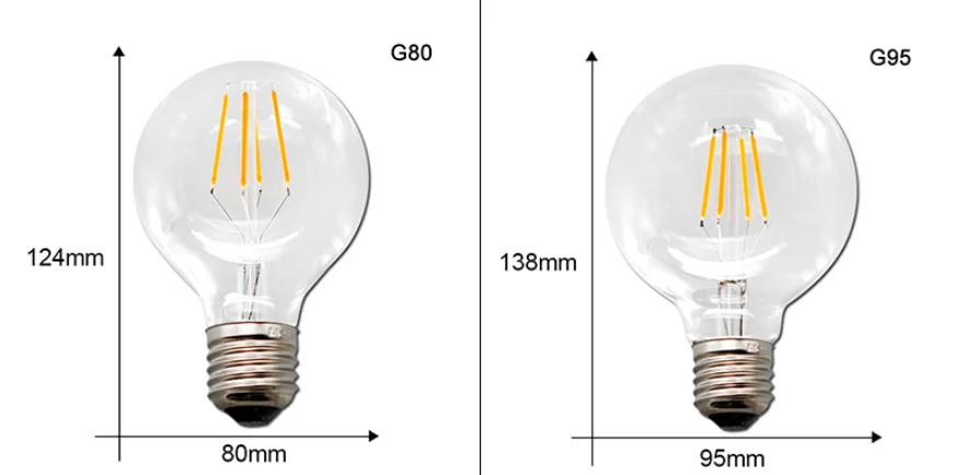 Led Edison Bulb E27 Retro Lamp 220v Powerful Led Bulb Vintage Filament