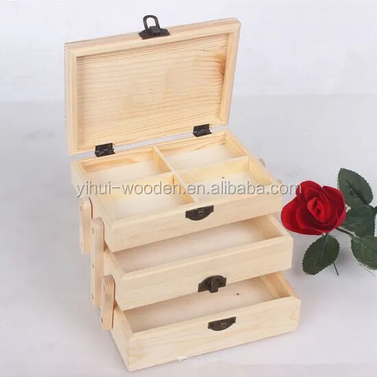 unfinished wood jewelry box