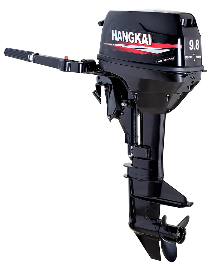 Hangkai 9.8hp 2 Stroke Engine And 2 Cylinders Petrol Outboard Motor For ...