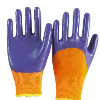 purple cotton gloves