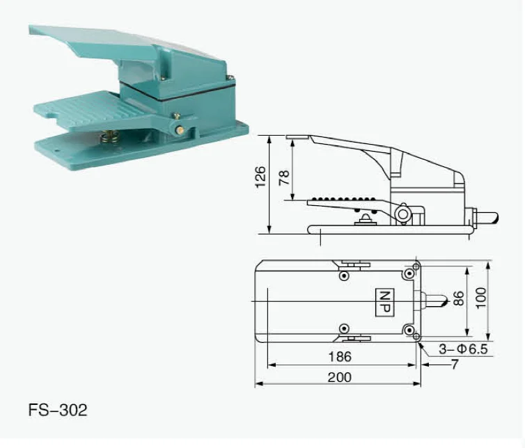 Xingbo 15a 250v 1a1b Selflock Press Brake Foot Pedal Switch Buy