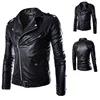 Ecoparty Size M-4XL Fashion Men's clothing Slim Fit Casual Suit Coats Blazers Men's Leather Biker Jacket Hot Sale Styles