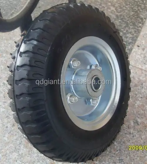 8"x2.50-4 pneumatic rubber wheel for hand trolley