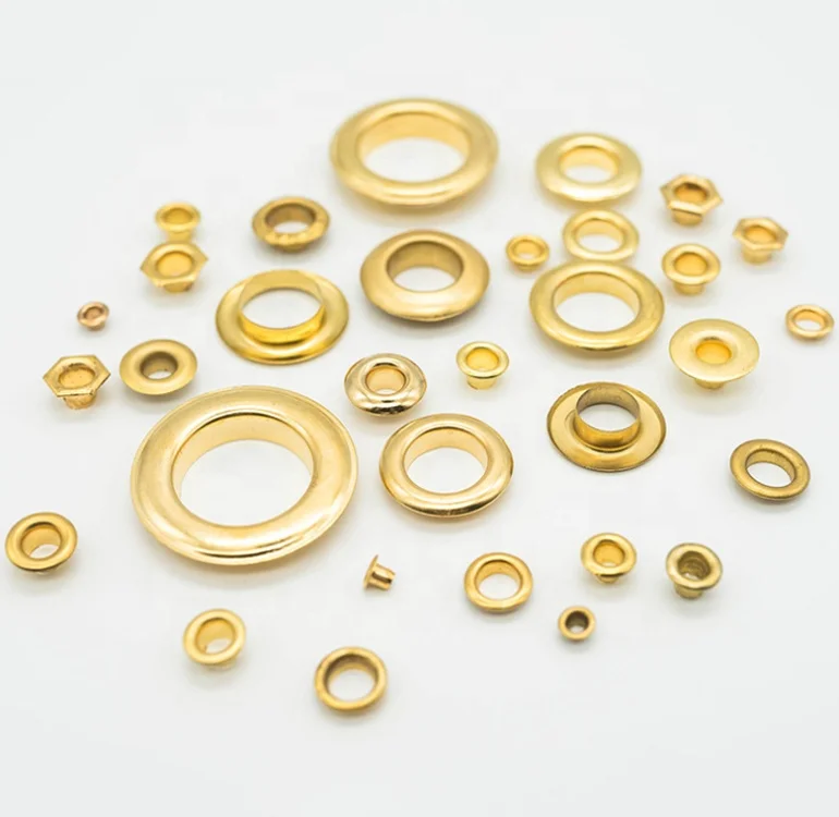 1000set Silver/antique brass/gold/gun metal Eyelets with Washers for Banners Leather Craft Shoes grommet
