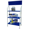 factory customized 3 tiers metal lubricant motor engine oil display rack