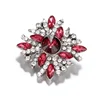 2019 New Design Fit 18mm Snap Button Necklace Jewelry Bracelet Ginger Red Crystal Rhinestone Button