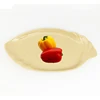 Customs matte color bamboo fiber plates tableware reusable FDA approved