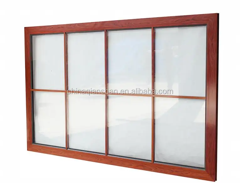 miami anodized  aluminium fixed hurricane impact glass windows with blinds
