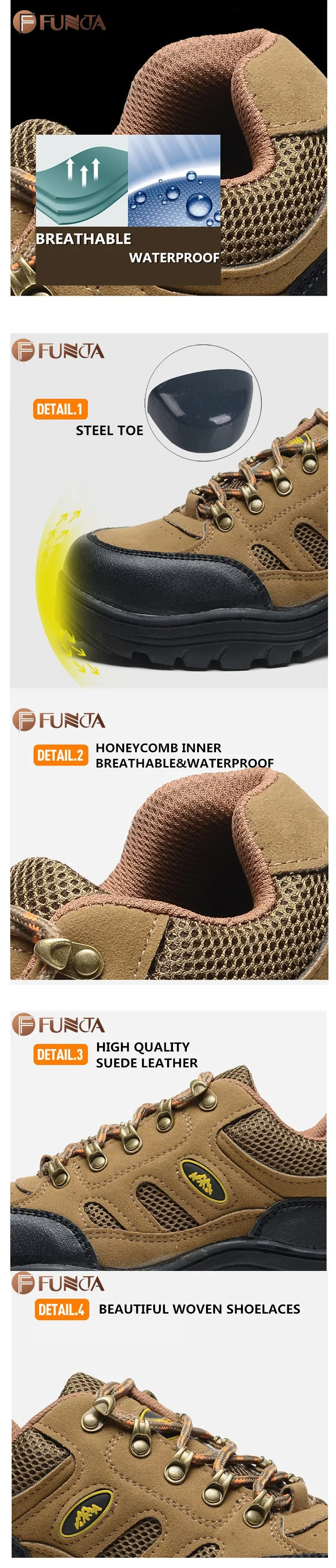 safety shoes boots with steel toe