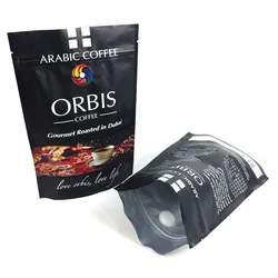coffee bags with valve and ziplock