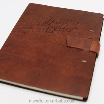 Vintage Leather Wedding Guest Book Vintage Leather Wedding Guest Book