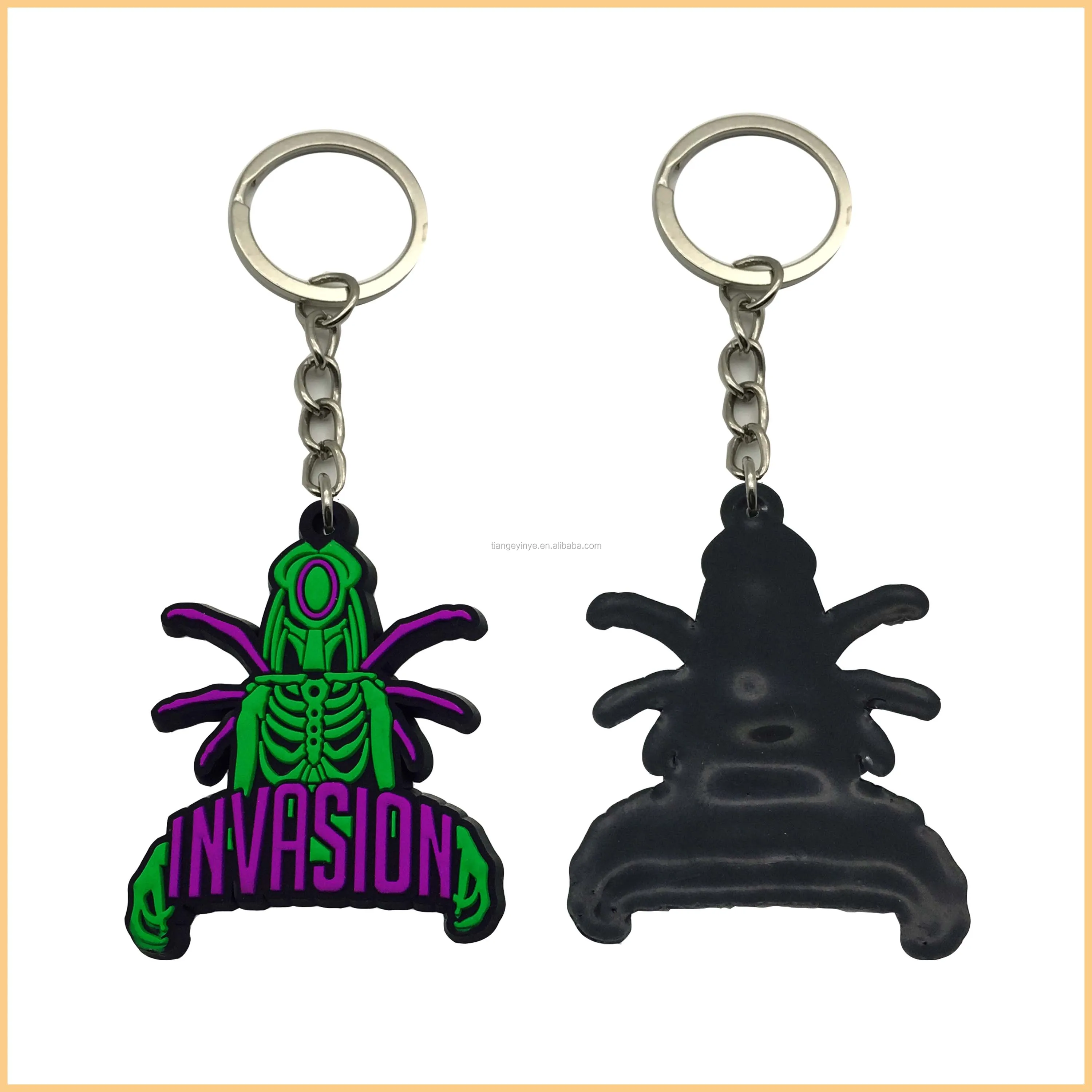 custom soft pvc keychain