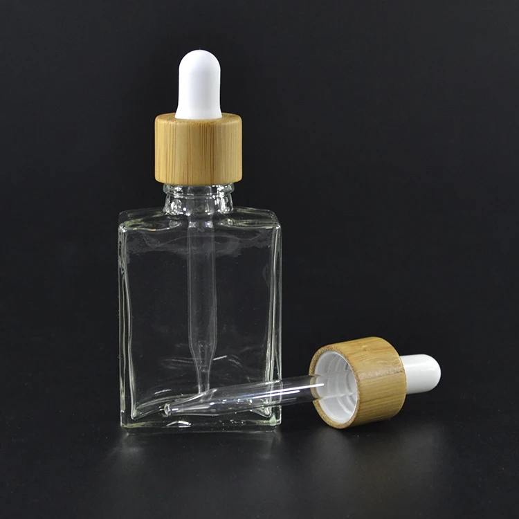 Luxury Essential Oil Frosted Clear 15ml 30ml 50ml 100ml Rectangular