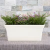 Garden large rectangular plastic plant pots