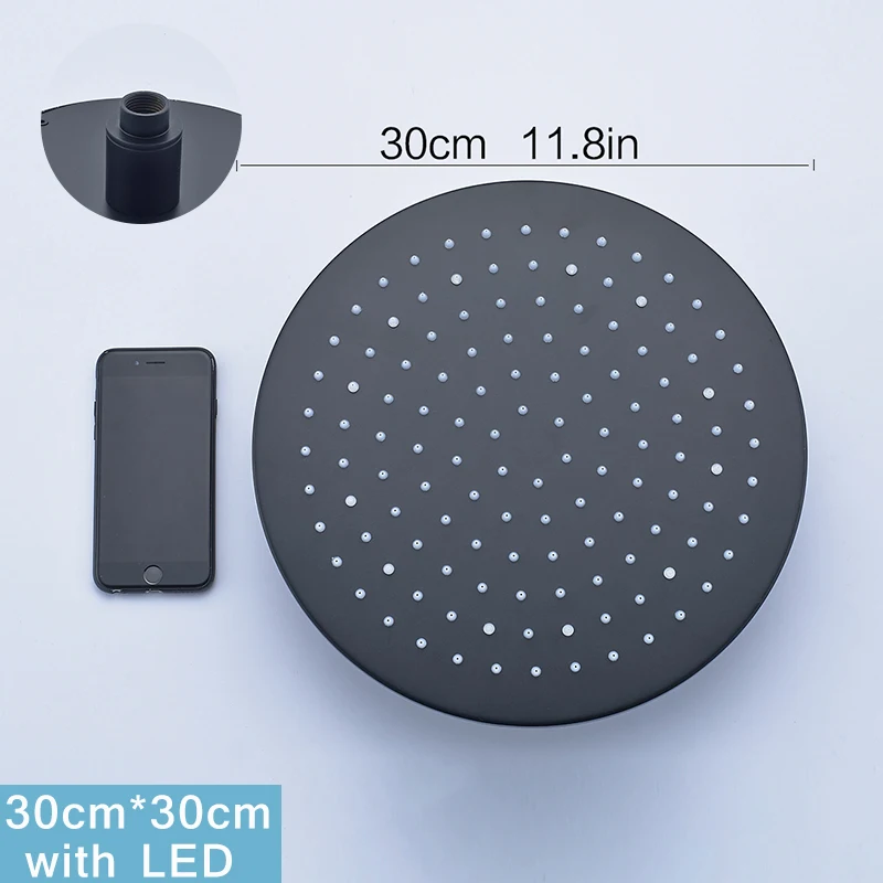 Round rainfall function oil rubbed bronze wall mounted Rain shoewr head 