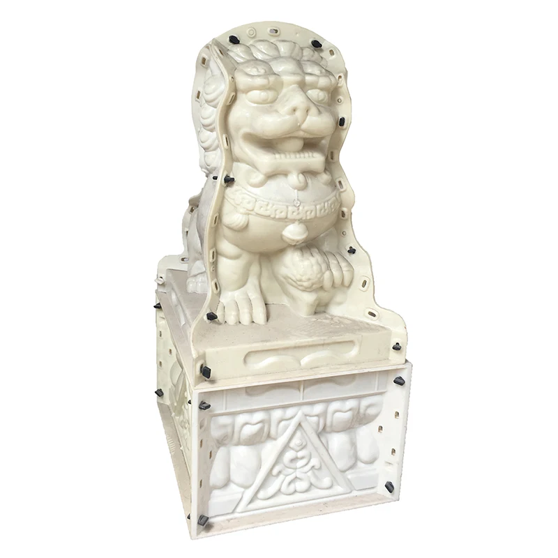 ABS plastic home garden decorative precast concrete lion statue moulds