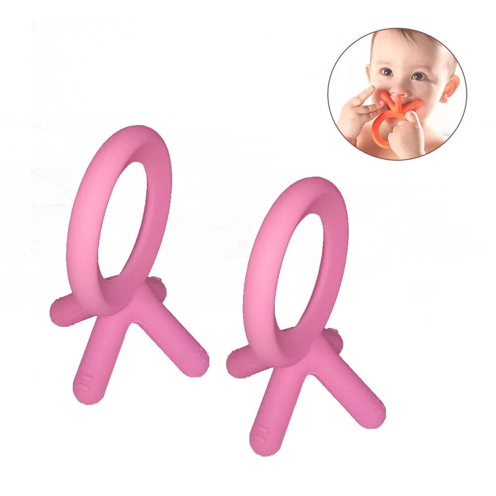 Bpa Free Baby Teether Toys,Silicone Baby Teether,Set Of 4 Silicone ...