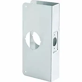 Satin Steel Wrap-around Door Reinforcement Plate For Cylindrical Door ...