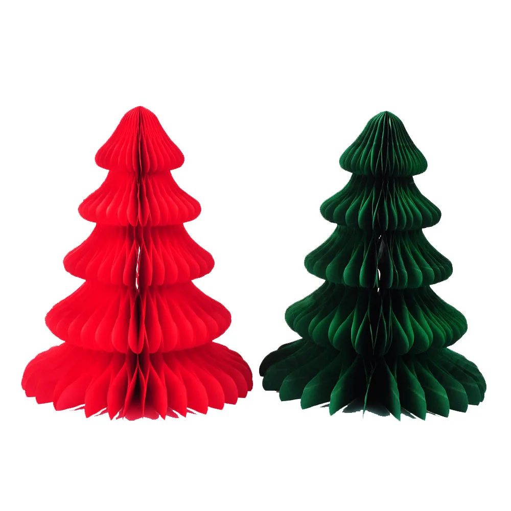 Meilun Art Crafts Paper Honeycomb Bell Red,Green,White Paper Bell ...