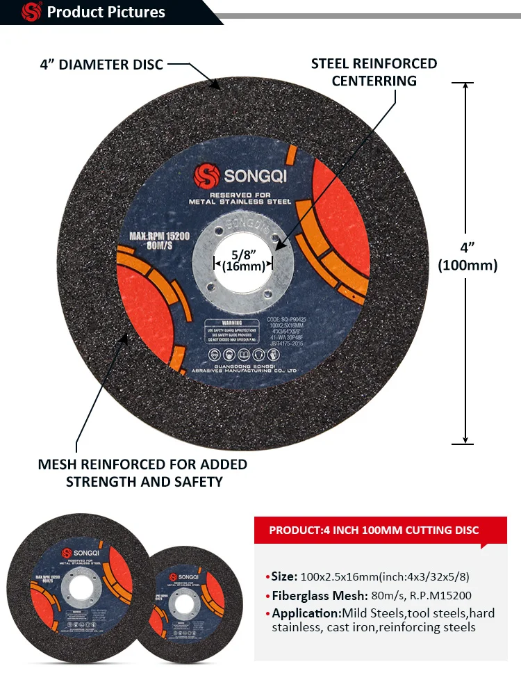 China Metal Cutting Disc 4 Inch For Mild Steel - Buy Cutting Disc 4 ...