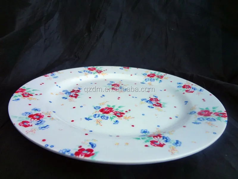 10 Inch Round Dinner Plate 30% Melamine&100% Melamine Materi