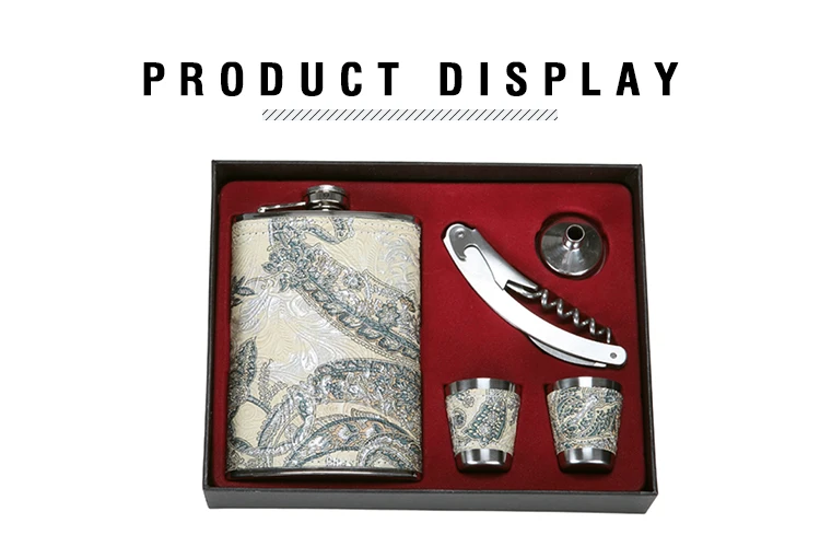 Hip Flask T Set With 2 Stainless Steel Shot Glasses And Free Buy