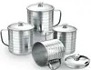 4pcs cheap stainless steel unfixed handle cup