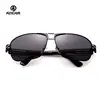 KDEAM Metal Frame Men Polarized Sunglasses Women Mirror Coating Driving Sun Glasses Black Rectangle Eyewear UV400 Protection