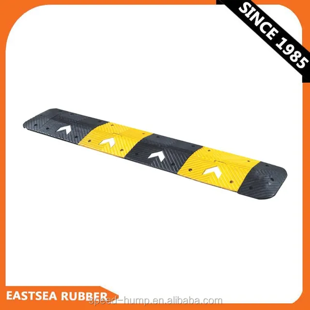 high quality portable rubber road arrow speed hump for garage