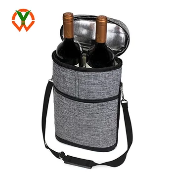 Premium Insulated 2 Bottle Wine Carrier Tote Bag Cooler For Product On Premium Insulated 2 Bottle Wine Carrier Tote Bag Cooler For Product On