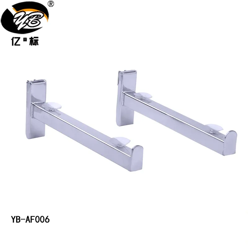 Slatted Channel Brackets Square Tube Metal Shelf Bracket For Wood Or