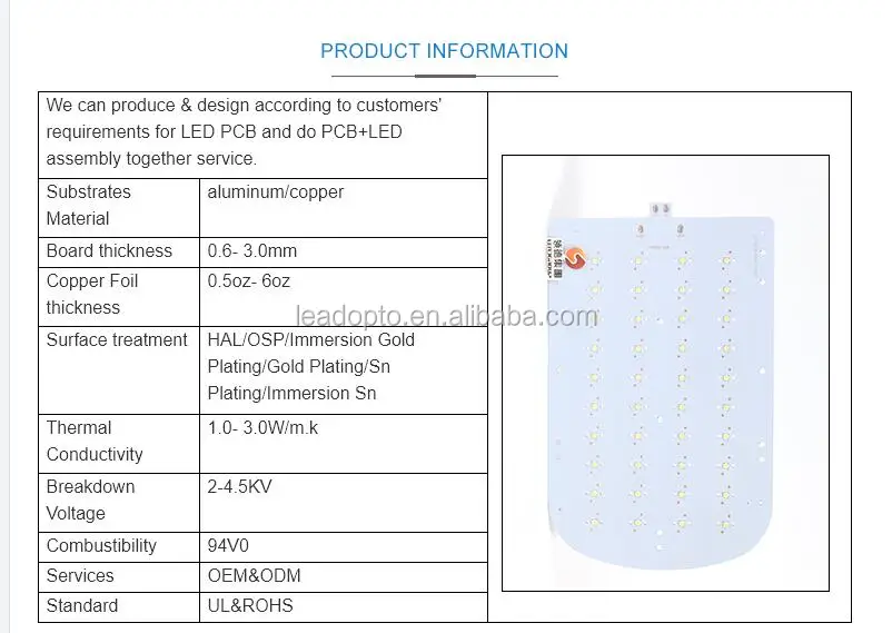 7w 10w led circuit board 220v round bulb pcb with SMD2835 epistar chip