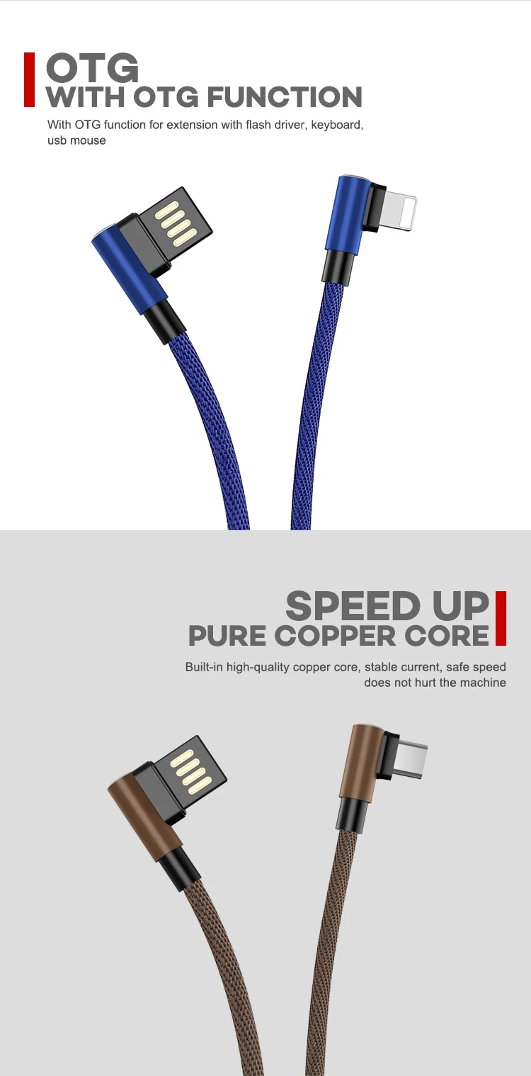 Universal Data Transfer Cable Data Charging Cable Braided